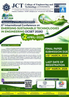 International Conference on Emerging Sustainable Technologies in Engineering (ICSET 2026) International Conference Poster